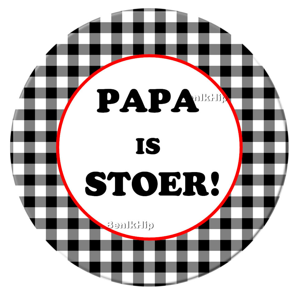 113 Button Papa is stoer